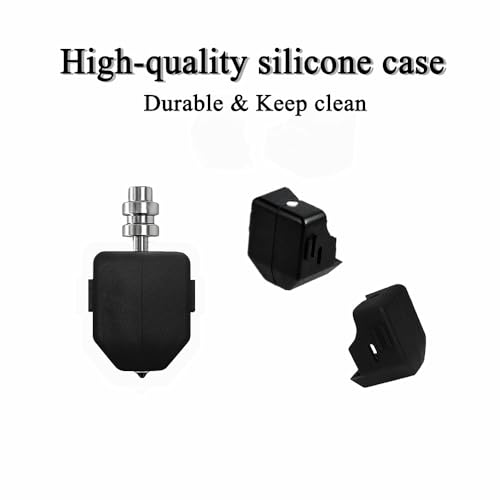 2Pcs 0.4MM Nozzles for Kobra X Extruder Hotend with Silicone Socks, Quick Swap Integrated Hardened Steel Nozzle for Kobra X 3D Printer Accessories - size: 0.4mm
