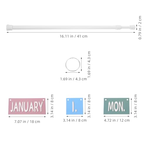 Flip Calendar Bulletin Board for Classroom Adjustable Calendar Holder Teacher School Decor with 54 Date Cards 2026-2028