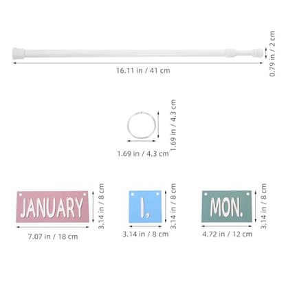Flip Calendar Bulletin Board for Classroom Adjustable Calendar Holder Teacher School Decor with 54 Date Cards 2026-2028