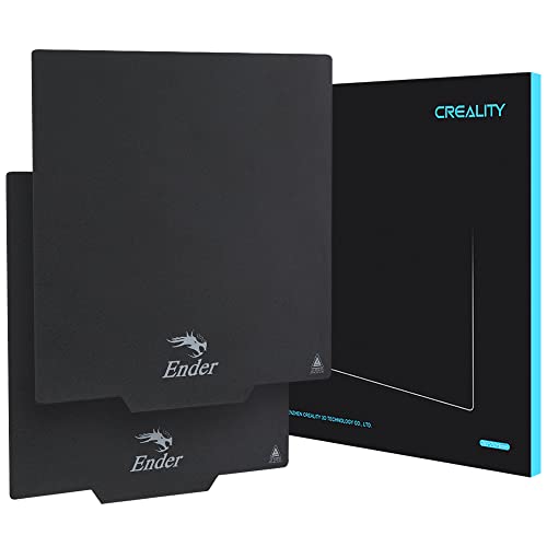 Creality 2 PCS Ender 3 Bed Ultra-Flexible Removable Magnetic Removable Build Surface Hotbed Cover Print Platform Kit for Ender 3 Neo/Ender 3 V2 Neo/Ender 3 S1/Ender 3 S1 Pro/Ender 3 V3 SE 235x235mm - color: PC Frosted Black*2, size: Ender 3/3 V2