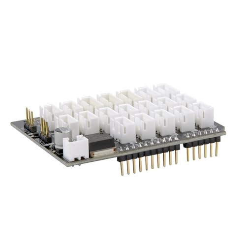 Easy-Plug ESP32 Expansion Board, ESP32-IO Sensor Expansion Board, for ESP32 Development Board (QA017) - color: black-white