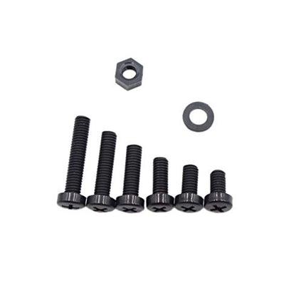 Metric M6 Black Nylon Phillips Pan-Head Screws, Nuts & Washers Kit - color: Black-M6