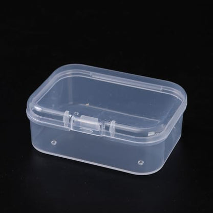 LJY 60 Clear Plastic Boxes, 2.2 x 1.6 x 0.8 in for Office Supplies - color: Clear, size: 2.2×1.6×0.8 in