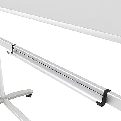 VIZ-PRO Double-Sided Magnetic Mobile Whiteboard on Wheels, 48 x 36 Inches