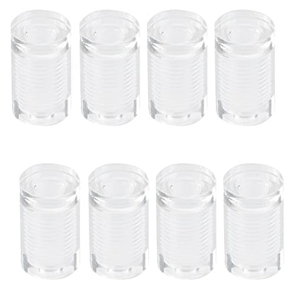 Antrader 8Pcs Clear Standoffs, 3/4" x 1" Acrylic Standoff Screws - color: Clear, size: 3/4" x 1" (19 x 25mm)-8Pcs