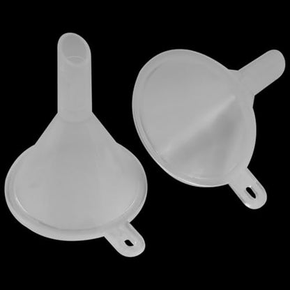 Mini Funnel, Clear Plastic, 50 Pcs