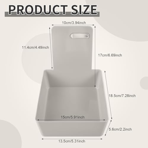 Tioncy 14 Pack Dental Lab Pans, Medium with Steel Clip, Gray - color: Gray