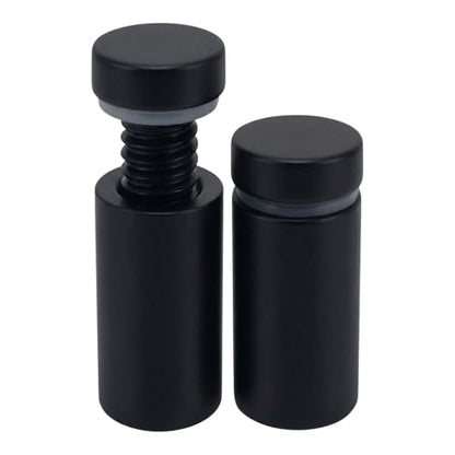 Lantee 20pcs Black Sign Standoff Screws, Stainless Steel Wall Mount Standoff Holders, Heavy Duty for 1/2" Thick Acrylic/Glass 1/2" x 1"(12x25mm) - color: Black, size: 1/2" x 1" / 12 x 25mm