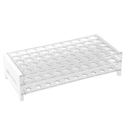 Plastic Test Tube Rack for 15/18 mm Tubes, Hole Diameter is 18.7mm, Holds 50, Detachable, Karter Scientific 208U2 (Pack of 3) - size: 15/18mm (Pack of 3), style: Pack of 1