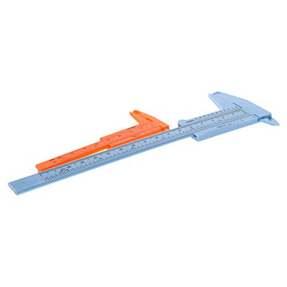 Utoolmart Vernier Caliper Set, Double Scale, Plastic Measuring Tool for Precision Measurements Outside Inside Depth 1 Pcs - size: 80/150mm Blue
