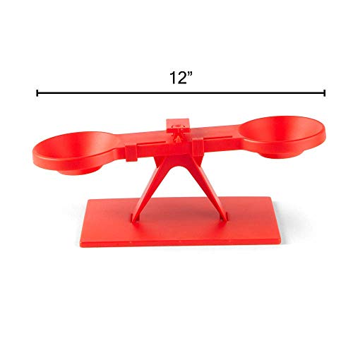 hand2mind Student Balance, Plastic Fulcrum Scale to Teach Mass & Measurement, Basic Economical Balance Scale for Kids