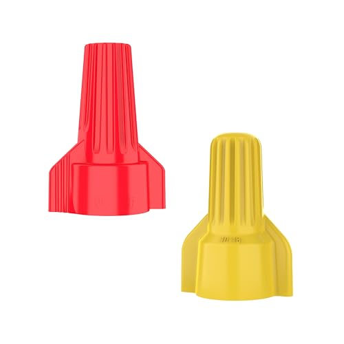 Ideal Electrical WingTwist Wire Connector Assortment, 150-Count Connectors - color: Red/Yellow, size: Pack of 150