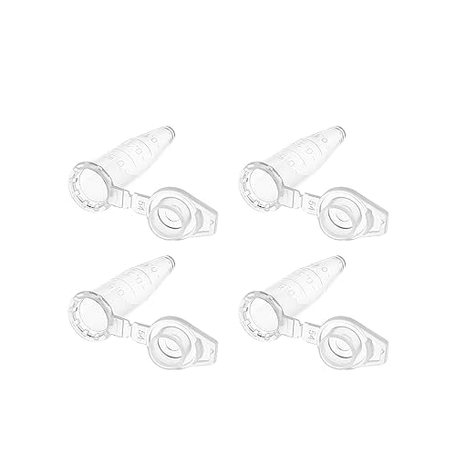 Othmro 0.5ml Conical Centrifuge Test Tubes with Snap Cap 1000pcs, Lab Test Container Vial Test Tube Liquid Sample Storage Centrifuge Tube for Beads Yeast Specimen Sample Laboratory