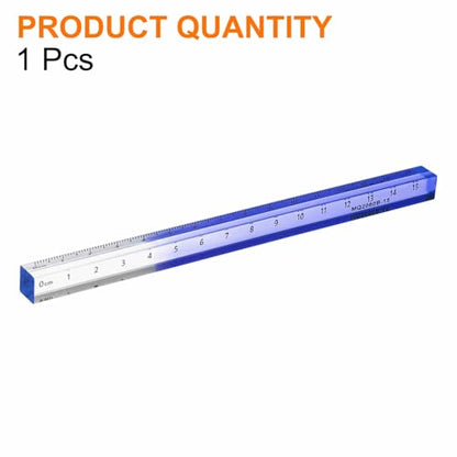 HARFINGTON Acrylic Clear Straight Rulers 15cm Metric,Blue - color: Blue, size: 15cm