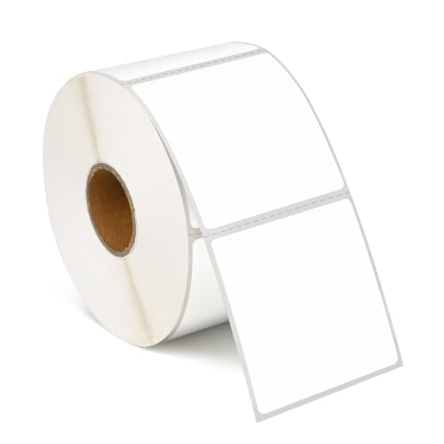 LLIKED 2"x2" Removable Labels 750 Thermal Labels with No Residue - size: 750 labels