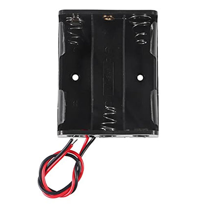 ACEIRMC AA Battery Holder Bundle 1.5V Single AA Battery Holder, 2 X 1.5V 3V AA Battery Holder, 3 X 1.5V 4.5V AA Battery Holder, 4X 1.5V 6V AA Battery Holderwith Leads (6pcs 3 Slot) - color: 6pcs 3 slot