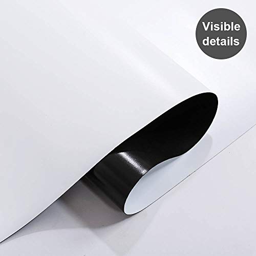 ZHIDIAN Magnetic Whiteboard Contact Paper for Wall 72 x 48 inches, Magnetic Dry Erase White Board Sticker with Non-Adhesive Backing for Office Home School - size: 72"W x 48"H