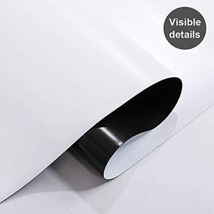 ZHIDIAN Magnetic Whiteboard Contact Paper for Wall 72 x 48 inches, Magnetic Dry Erase White Board Sticker with Non-Adhesive Backing for Office Home School - size: 72"W x 48"H
