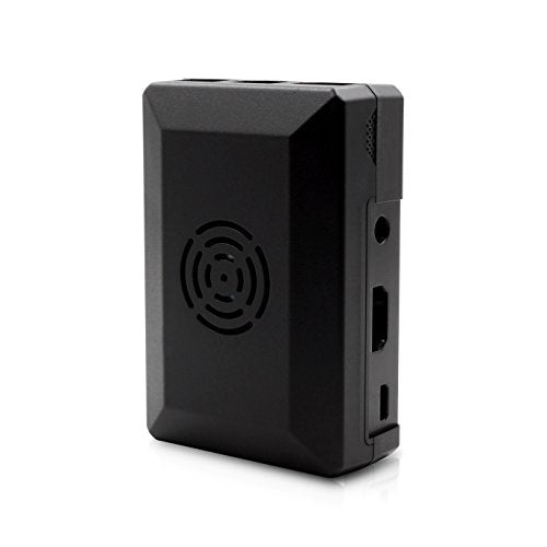LoveRPi Active Cooling Media Center PC Case with Fan for Raspberry Pi 3 Model B+, Libre Computer Board, ASUS Tinker Board (Black)