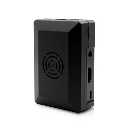 LoveRPi Active Cooling Media Center PC Case with Fan for Raspberry Pi 3 Model B+, Libre Computer Board, ASUS Tinker Board (Black)