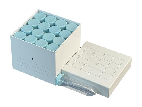 Cardboard Cryogenic Vial Storage Boxes Cryobox and Dividers 50ml 16well Pack of 2 - size: 50ML-16 Wells