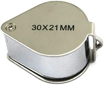 30X Jewelers Loupe Magnifier 4 Pcs Foldable Pocket Magnifying Glass - size: 4PCS