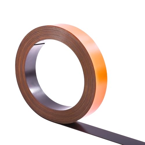 25mm x 2000mm Dry Erase Magnetic Strip, Orange - size: 2m Orange