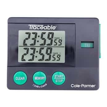 Traceable Dual-Display Two-Memory Digital Timer