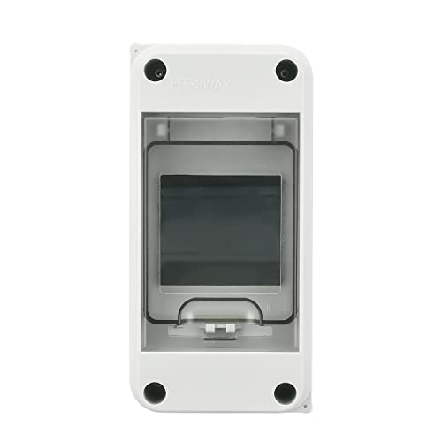 IP65 Waterproof 3-Way Distribution Box with DIN Rail - color: 3 Way