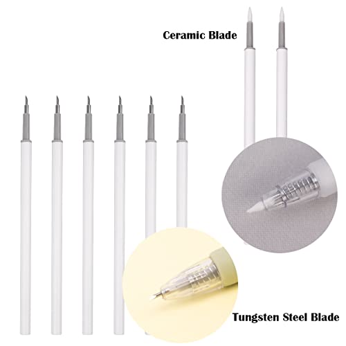 Craft Exact Knife Craft Cutting Tool Paper Cutter Knife Pen Retractable Hobby Knife Blade Art Utility Precision Paper Cutting Carving Tool w/Pocket Clip for DIY Drawing Scrapbooking Tools
