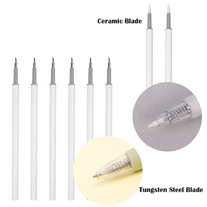Craft Exact Knife Craft Cutting Tool Paper Cutter Knife Pen Retractable Hobby Knife Blade Art Utility Precision Paper Cutting Carving Tool w/Pocket Clip for DIY Drawing Scrapbooking Tools
