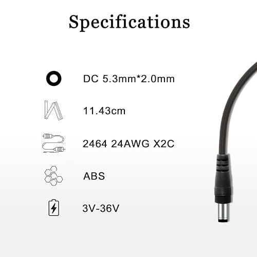 AZOR Guitar Pedal Power Cable | 9V Battery Clip Converter for Effects Pedals | 6-Pack Snap Connector Cables | Durable & Universal Compatibility | Black
