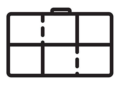 Flambeau Outdoors 1002 Tuff Tainer 6 Compartments, 2 Zerust Dividers, Clear