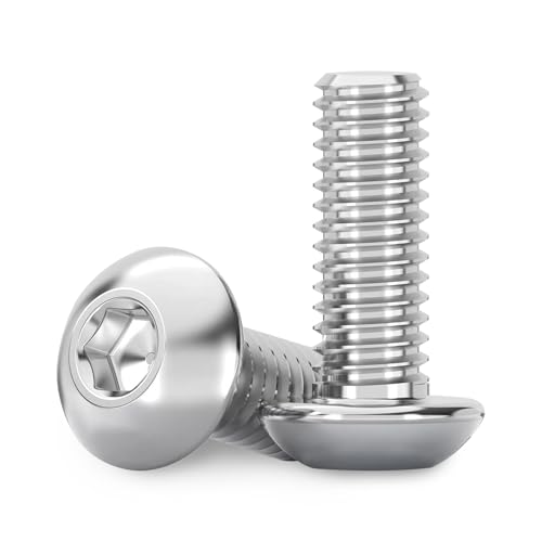 100Pcs M4x10mm Stainless Steel Flat Head Socket Cap Screws, Full Thread Allen Drive Countersunk Bolts, Bright Finish, Ideal for DIY & Home Repair - size: M4x10mm-100Pcs
