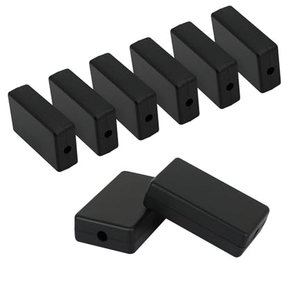 Project Box 8 Pieces Electrical Box Small Junction Box ABS Plastic Enclosure Power Electronic Case Black 2.36" x 1.42" x 0.67"(60 x 36 x 17mm) - color: Black, size: 2.36" x 1.42" x 0.67"