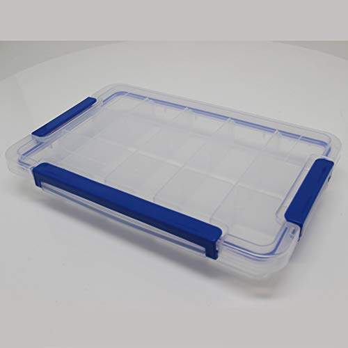 Utoolmart Tool Box, PP Compartment Storage Box,Organizer and Storage for Tools,Parts,Toys, Art,Translucent 10.8 x 7.1 x 1.8 inches 1 Pcs - size: G274