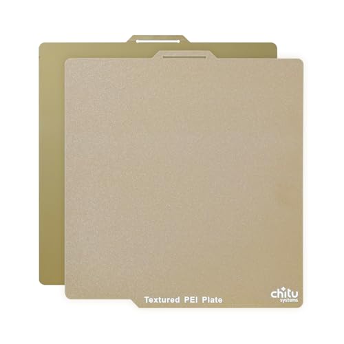 Double Sided PEI Build Plate for Bambu Lab X1/ X1C/A1/P1P/ P1S 3D Printer, 257x257mm Texture PEI Build Plate +Smooth PEI Sheet 3D Printer Flexible Spring Steel Removable Platform - size: 257x257mm, style: Texture PEI Plate +Smooth PEI Sheet