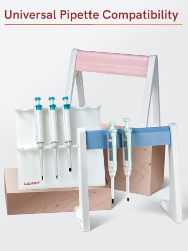 Lab Pipette Stand, Plastic Linear Pipette Holder, Z Shape, 2PCS - color: White, size: Z Shape