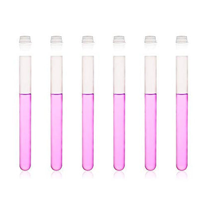 Plastic Test Tubes with Caps, 50pcs Dia.16x125mm | 25ml, Nature Colored Test Tubes with Lids, LVI001 - style: Nature color