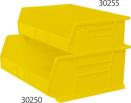 Akro-Mils 30250 AkroBins Plastic Storage Bin Hanging Stacking Containers, (15-Inch x 16-Inch x 7-Inch), Yellow, (6-Pack) - color: Yellow