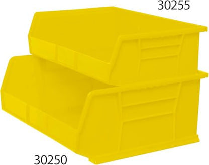 Akro-Mils 30250 AkroBins Plastic Storage Bin Hanging Stacking Containers, (15-Inch x 16-Inch x 7-Inch), Yellow, (6-Pack) - color: Yellow