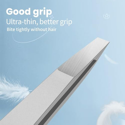 Eyebrow Hair Removal Tweezers, Slant Tweezer Handmade Professional Eyebrow Facial & Hair Remover Better closure Stainless Steel - color: 1 Pack (Slant)