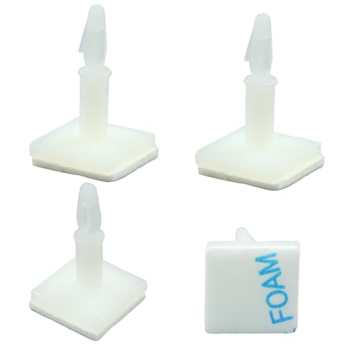 White Sticky PCB Spacers, 25 Pcs, 12.4mm/0.49" Height - size: 12.4mm/0.49"