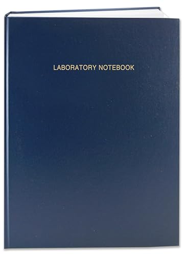 BookFactory Lab Notebook (0.25" Grid), Blue, Hardbound, 96 Pages - color: Blue, size: 8 x 10 - 96pg