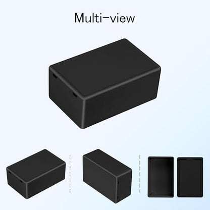Project Box 8 Pieces Electrical Box Small Junction Box ABS Plastic Enclosure Power Electronic Case Black 2.76" x 1.77" x 1.14"(70 x 45 x 29mm) - color: Black, size: 2.76" x 1.77" x 1.14"