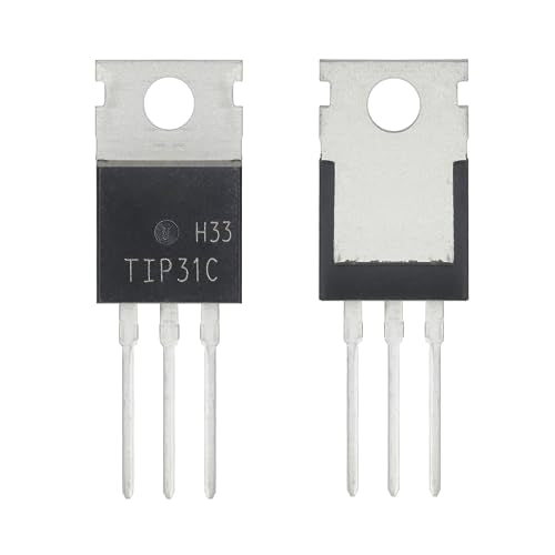 TIP31C TIP31 NPN Silicon Power Transistor 3A 100V Darlington Transistors 3 Amp 100 Volt TO-220 (Pack of 20pcs) - style: TIP31C