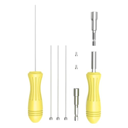 Hotend Cleaner A Must-Have Tool Handle for Clear 3D Printer Extruder Clog: 4Pcs 1.5x150mm Hotend Cleaner 2Pcs Sleeve for Ender 3 Series PrusaMK3 MK4 and Other FDM Printers Bczamd