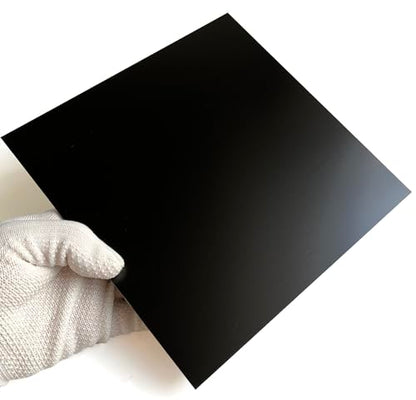 G10 Fiberglass Garolite 3D Printer Build Surface Plate Semi-Flexible Sheet 200mm/8(Black Color) - size: 200X200X2.0MM