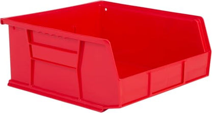 HE HUDSON EXCHANGE 11" x 11" x 5" (3 Pack) Plastic Stackable Storage Bin, Red - color: Red, size: 3 Pack