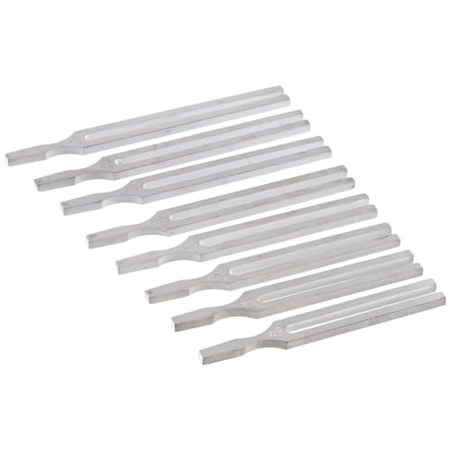 United Scientific™ Tuning Fork Set, 8 Aluminum Forks 256-512 Hz with Case